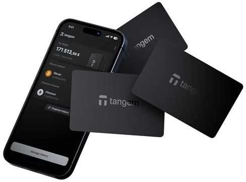„Tangem“ piniginė – 3 kortelių rinkinys
