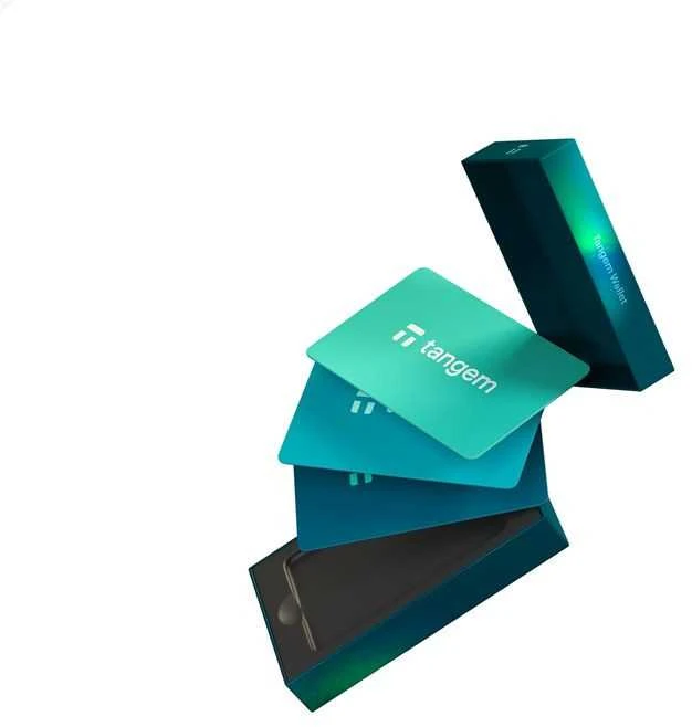 Kripto piniginė Tangem Wallet - 3-card set, Electric Sea