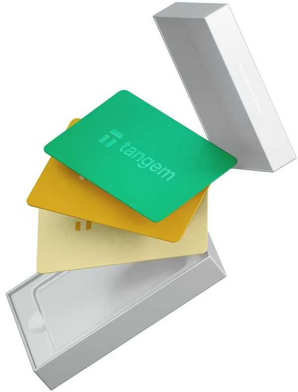 Kripto piniginė Tangem Wallet - 3-card set, Sun drop