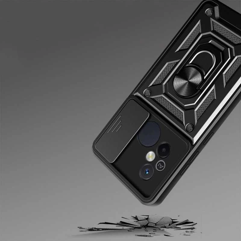 Tech-Protect CamShield Pro Xiaomi Redmi 12C – dėklas telefonui juodos spalvos