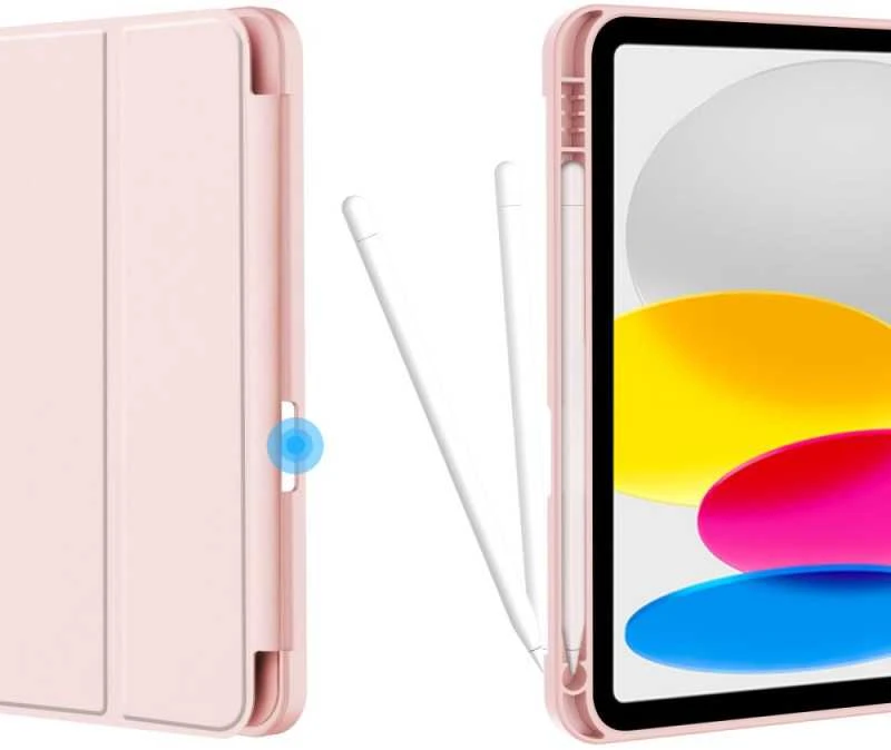 Tech-Protect SC Pen Apple iPad 10.9” 10 / 2022 / 11” 11 / 2025 – dėklas planšetiniam kompiuteriui rožinės spalvos