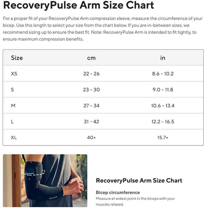 Therabody RecoveryPulse kompresinė rankovė su vibracijos funkcija, Dydis - L