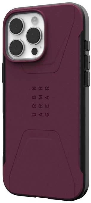Urban Armor Gear UAG Civilian Magsafe Apple iPhone 16 Pro Max - dėklas telefonui raudonos spalvos