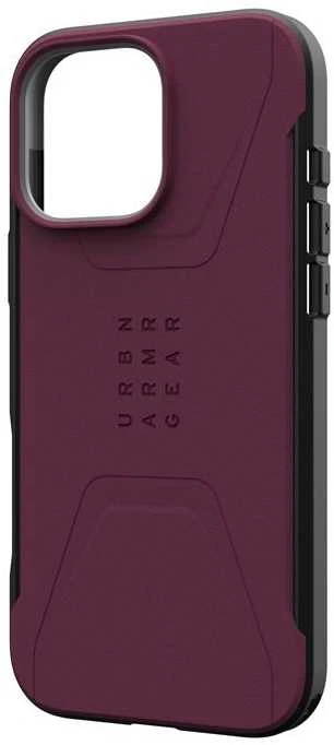 Urban Armor Gear UAG Civilian Magsafe Apple iPhone 16 Pro Max - dėklas telefonui raudonos spalvos
