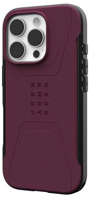 Urban Armor Gear UAG Civilian Magsafe Apple iPhone 16 Pro - dėklas telefonui raudonos spalvos