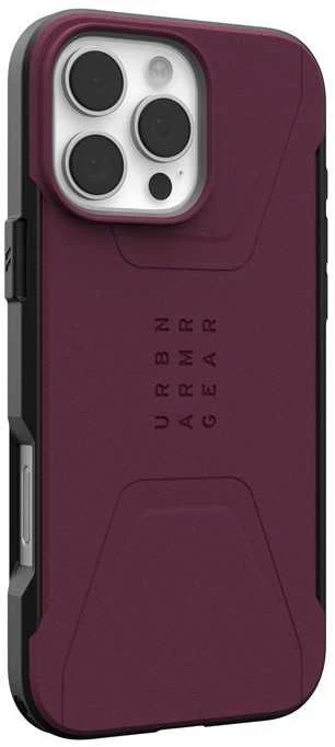 Urban Armor Gear UAG Civilian Magsafe Apple iPhone 16 Pro Max - dėklas telefonui raudonos spalvos