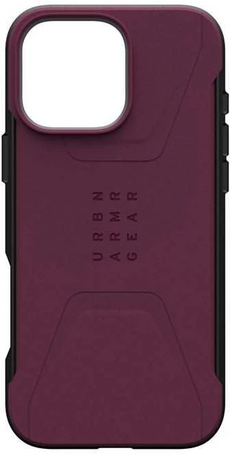 Urban Armor Gear UAG Civilian Magsafe Apple iPhone 16 Pro Max - dėklas telefonui raudonos spalvos