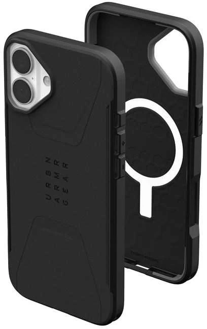 Urban Armor Gear UAG Civilian Magsafe Apple iPhone 16 Plus - dėklas telefonui juodos spalvos