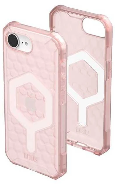 UAG Urban Armor Gear dėklas ESSENTIAL ARMOR suderinamas su MagSafe, skirtas IPHONE 16e rose