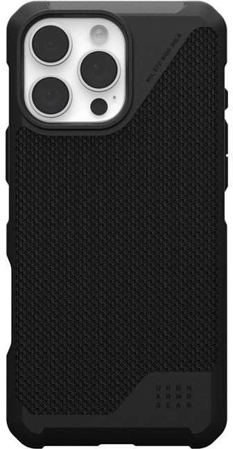 Dėklas Urban Armor Gear UAG galinis dangtelis Metropolis LT MagSafe, skirtas iPhone 16 Pro Max – Kevlar Juodas