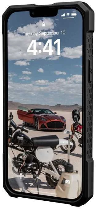 UAG Urban Armor Gear dėklas MONARCH, skirtas IPHONE 14 Plus, juodas, kevlarinis