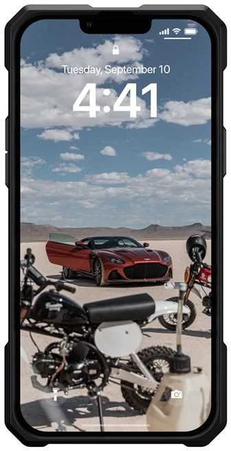 UAG Urban Armor Gear dėklas MONARCH, skirtas IPHONE 14 Plus, juodas, kevlarinis