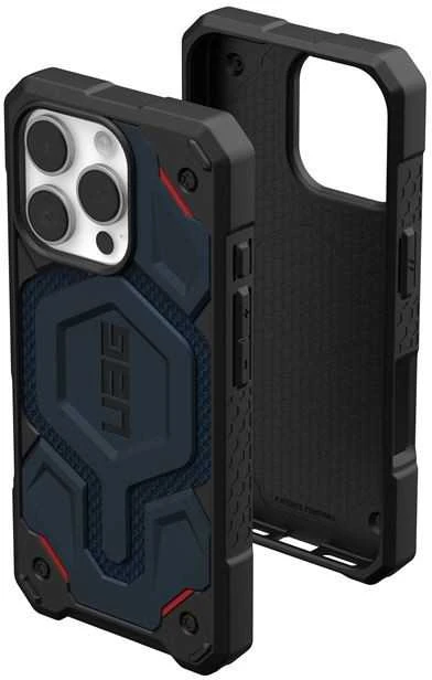 Urban Armor Gear Monarch Pro Kevlar mobiliojo telefono dėklas 16 cm (6.3″) Juoda, Mėlyna