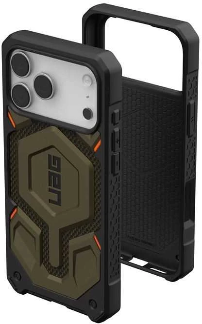 Dėklas Urban Armor Gear UAG Monarch Pro,Kevlar Element Žalias - iPhone 17 Pro Max