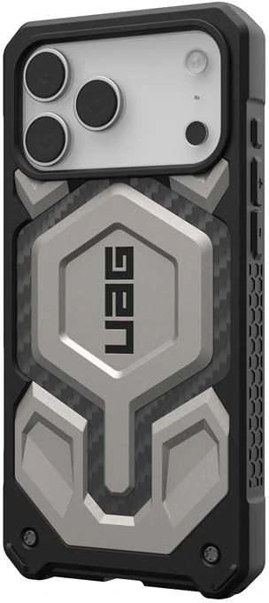 Urban Armor Gear UAG „Monarch Pro MagSafe“ dėklas, skirtas „iPhone 17 Pro Max“ – titano spalvos