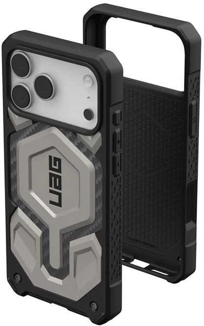 Urban Armor Gear UAG „Monarch Pro MagSafe“ dėklas, skirtas „iPhone 17 Pro Max“ – titano spalvos