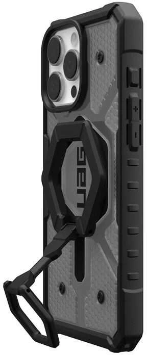 Urban Armor Gear UAG Pathfinder dėklas telefonui skaidrus Magsafe Bundle Magnetic Ring su stoveliu Apple iPhone 16 Pro Max - dėklas telefonui juodos spalvos
