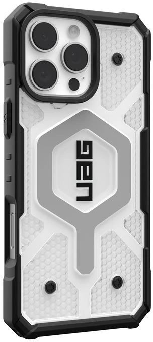Urban Armor Gear UAG Pathfinder Clear Magsafe Apple iPhone 16 Pro Max - dėklas teleofnui baltos spalvos