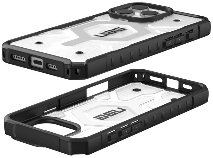 Urban Armor Gear UAG Pathfinder Clear Magsafe Apple iPhone 16 Pro Max - dėklas teleofnui baltos spalvos