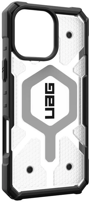 Urban Armor Gear UAG Pathfinder Clear Magsafe Apple iPhone 16 Pro Max - dėklas teleofnui baltos spalvos