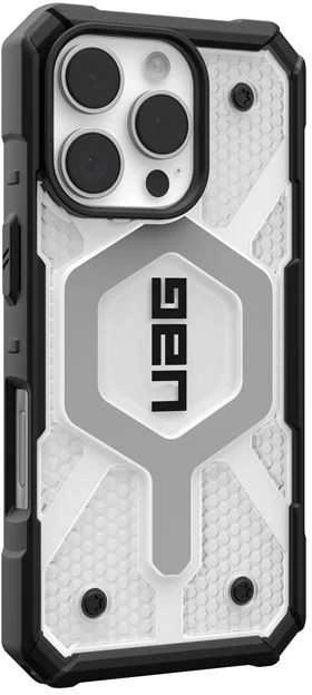 Urban Armor Gear UAG Pathfinder Clear Magsafe Apple iPhone 16 Pro - dėklas teleofnui baltos spalvos