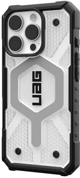 Urban Armor Gear UAG Pathfinder Clear Magsafe Apple iPhone 16 Pro - dėklas teleofnui baltos spalvos