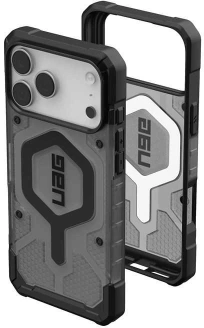 Dėklas Urban Armor Gear UAG Pathfinder Clear Magsafe, Ash/Juodas - iPhone 17 Pro Max