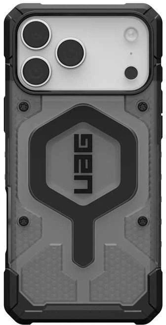 Dėklas Urban Armor Gear UAG Pathfinder Clear Magsafe, Ash/Juodas - iPhone 17 Pro Max
