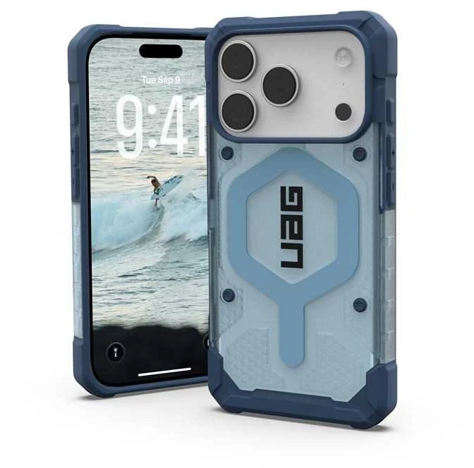 Urban Armor Gear Dėklas UAG Pathfinder Clear Magsafe, mėlynas Lanyard - iPhone 17 Pro