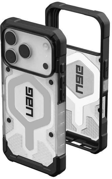 Urban Armor Gear Dėklas UAG Pathfinder Clear Magsafe,Ice/Sidabrinis - iPhone 17 Pro