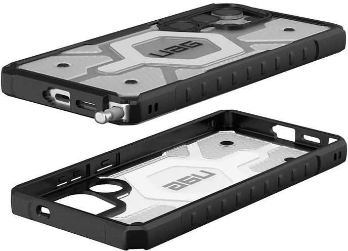 Dėklas Urban Armor Gear UAG Pathfinder skaidrus su magnetu, ledo spalvos / sidabrinis - Samsung Galaxy S25 Ultra