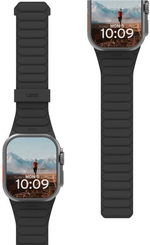 Urban Armor Gear UAG Pathfinder, juodas/titanium - Apple Watch 49mm/45mm/44mm/42mm