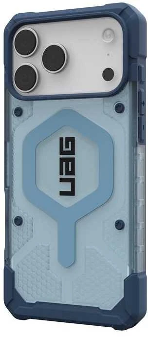 Dėklas Urban Armor Gear UAG Pathfinder Magsafe mėlynas skaidrus dirželis iPhone 17 Pro Max telefonui