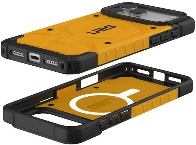 Dėklas „Urban Armor Gear“ „UAG Pathfinder Magsafe“, „Heritage Geltona“ – „iPhone 17 Pro Max“