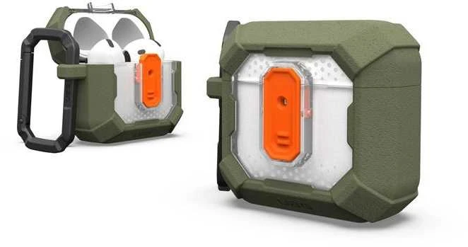Dėklas Urban Armor Gear UAG Plazma, alyvuogių pilkumo – Airpods 4