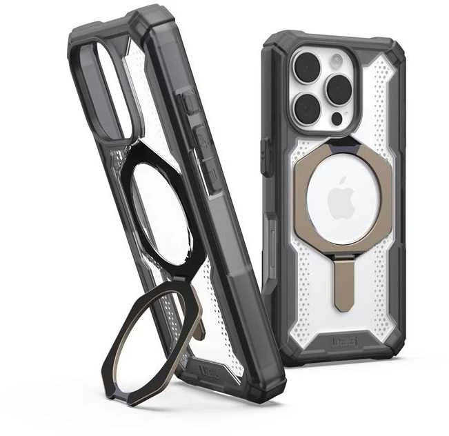 Dėklas Urban Armor Gear UAG Plasma XTE nugarėlė su MagSafe, skirta iPhone 16 Pro – Ash / Titanium