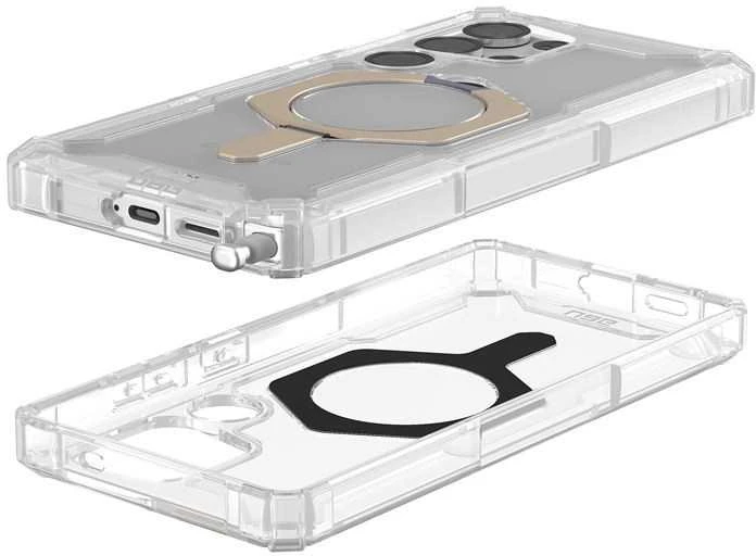 Dėklas Urban Armor Gear UAG Plasma XTE su magnetu, skaidrus / titano spalvos - Samsung Galaxy S25 Ultra