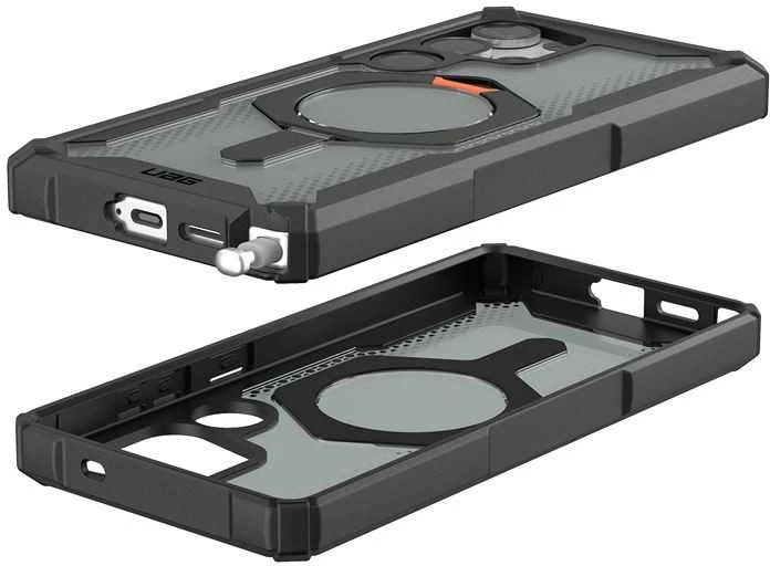 Dėklas Urban Armor Gear UAG Plasma XTE w/ Magnet, Juodas/Oranžinis - Samsung Galaxy S25 Ultra