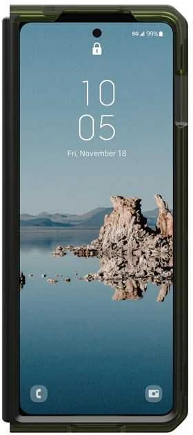 Dėklas Urban Armor Gear UAG Plyo Pro, olive/space pilkas - Samsung Galaxy Z Fold5