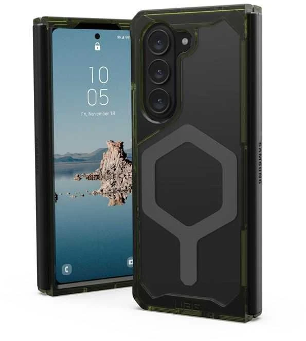 Dėklas Urban Armor Gear UAG Plyo Pro, olive/space pilkas - Samsung Galaxy Z Fold5