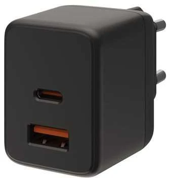 Urban Armor Gear įkroviklis UAG SRGE 30W 2 prievadų (USB-C, USB-A) sieninis įkroviklis, juodas