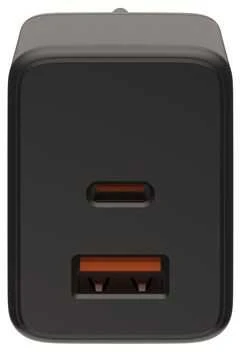 Urban Armor Gear įkroviklis UAG SRGE 30W 2 prievadų (USB-C, USB-A) sieninis įkroviklis, juodas