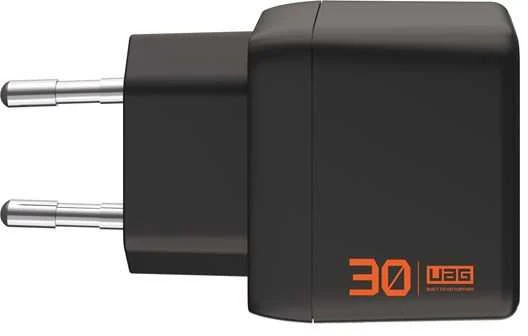Urban Armor Gear įkroviklis UAG SRGE 30W 2 prievadų (USB-C, USB-A) sieninis įkroviklis, juodas