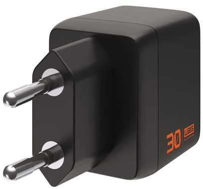 Urban Armor Gear įkroviklis UAG SRGE 30W 2 prievadų (USB-C, USB-A) sieninis įkroviklis, juodas