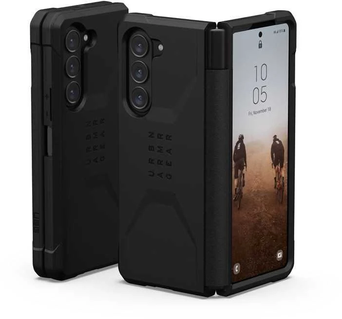 Dėklas Urban Armor Gear UAG Civilian, juodas - Samsung Galaxy Z Fold5