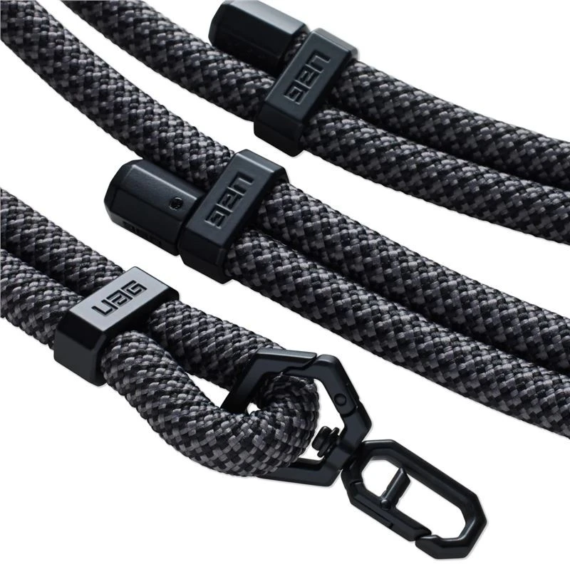 Dėklas Urban Armor Gear UAG Crossbody Lanyard Civilinis telefono dirželis - pilkos ir juodos spalvos