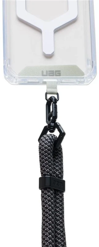 Dėklas Urban Armor Gear UAG Crossbody Lanyard Civilinis telefono dirželis - pilkos ir juodos spalvos