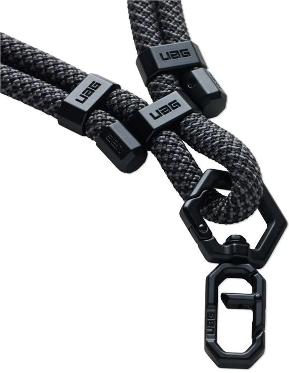 Dėklas Urban Armor Gear UAG Crossbody Lanyard Civilinis telefono dirželis - pilkos ir juodos spalvos