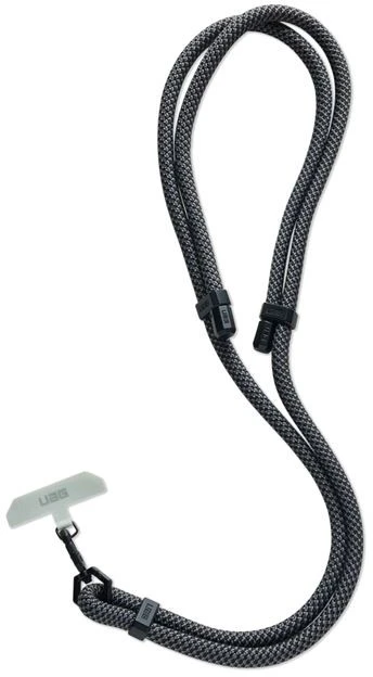 Dėklas Urban Armor Gear UAG Crossbody Lanyard Civilinis telefono dirželis - pilkos ir juodos spalvos