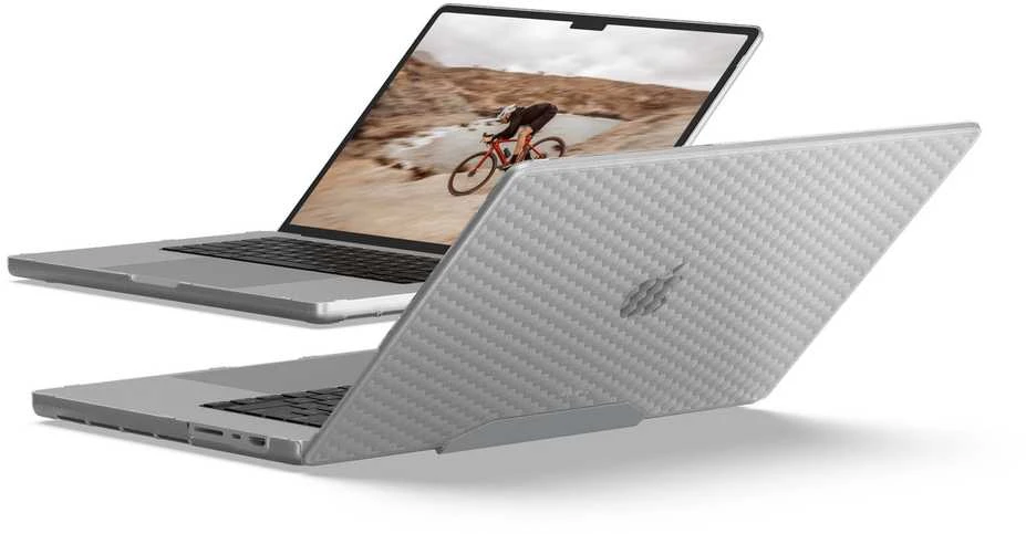 Carruzzo „UAG Essential Armor“ 16 colių „MacBook Pro“ (M1/M2/M3 MAX ir PRO/M4/M4 MAX ir PRO) (2021–2024 m.) nešiojamiesiems kompiuteriams